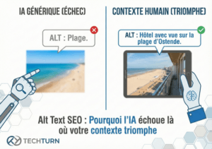 Alt Text SEO Pourquoi l'IA échoue là où votre contexte triomphe